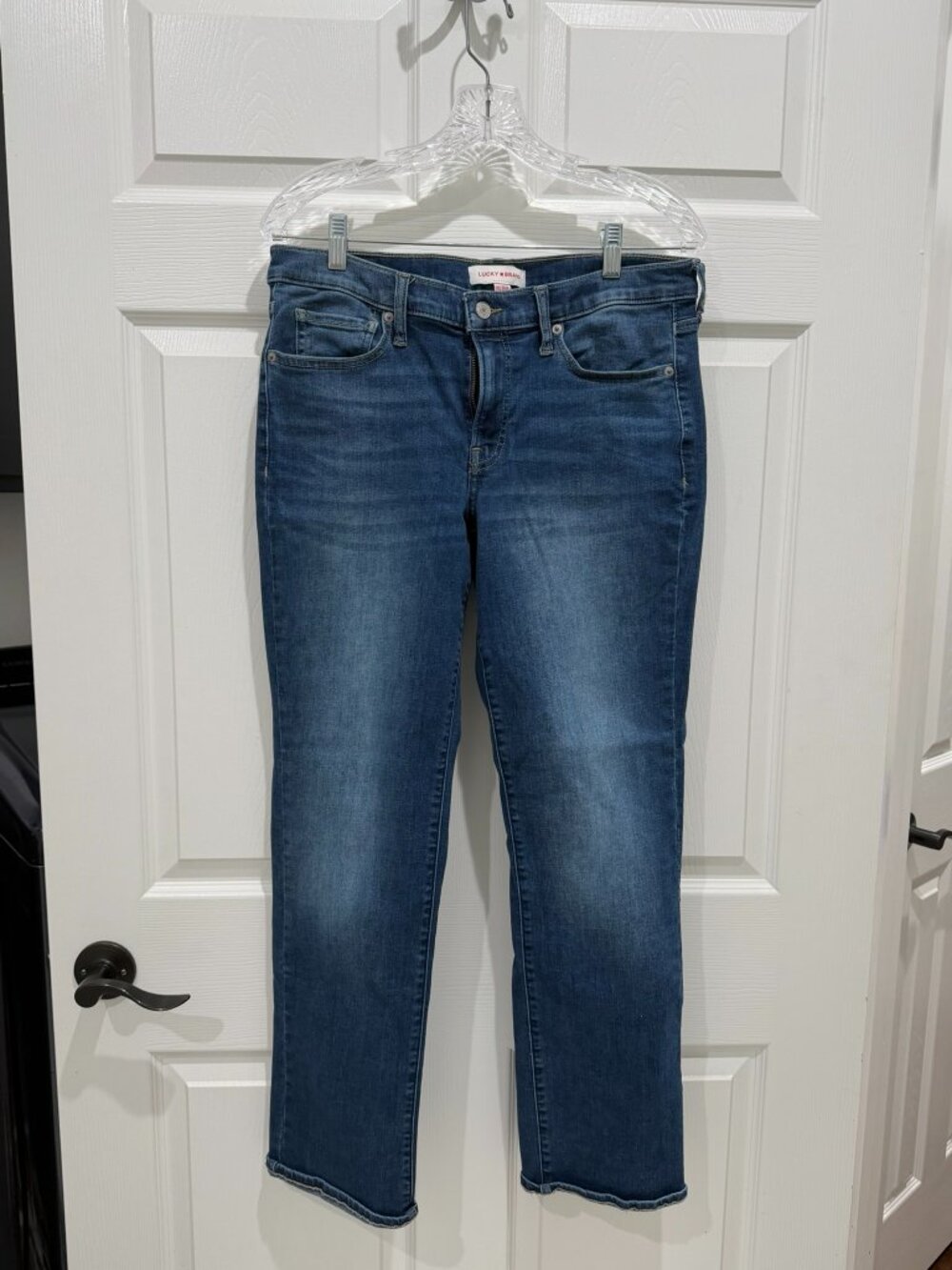 Lucky Brand Sweet Mid Rise Straight Ankle Jeans Medium Wash Size 10/30A